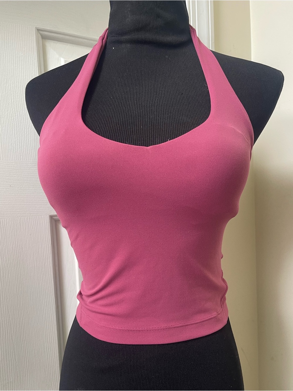 lululemon athletica Pink Halter Crop Top Bandeau size 2